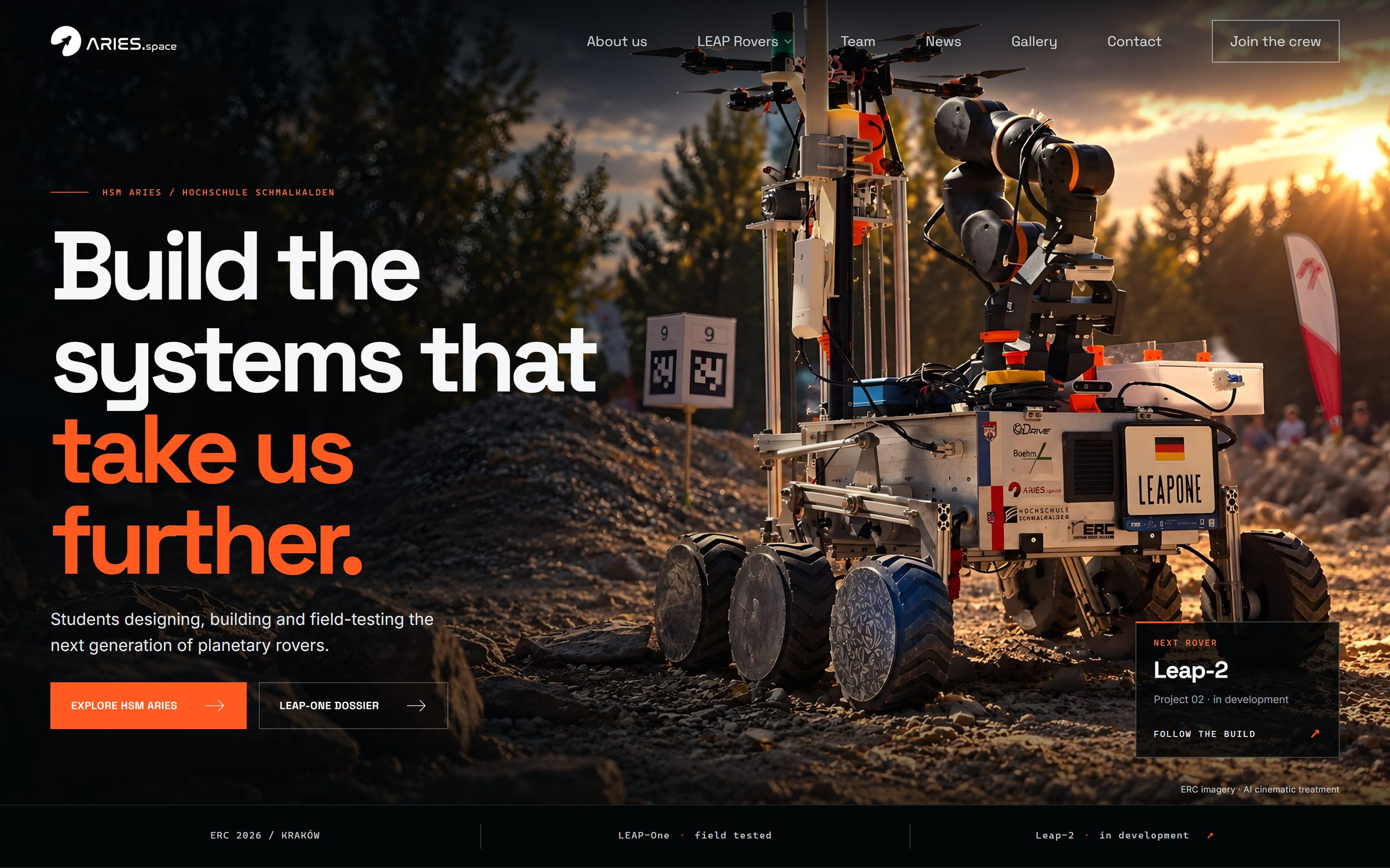 hsmaries.space homepage